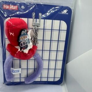 Pop Mart Mini Headband Pendant Red and Purple Key Holder